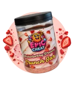 Strawberry Dream Crunch Jar – Млечен крем с ягоди, шоколад и хрупкав кадаиф