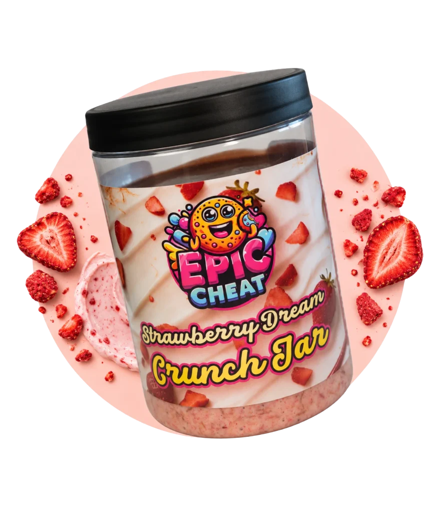 Strawberry Dream Crunch Jar – Млечен крем с ягоди, шоколад и хрупкав кадаиф